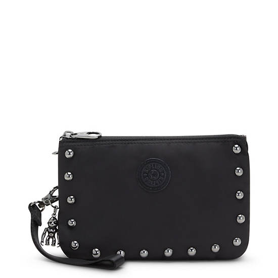 Sacs Kipling Creativity Extra Large Metallic Wristlet Noir | FR 1151JP